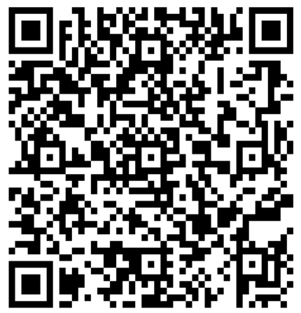 Schwarzer QR-Code (Girocode) auf weißem Hintergrund für schnelle Banküberweisung von Spenden an den Förderverein