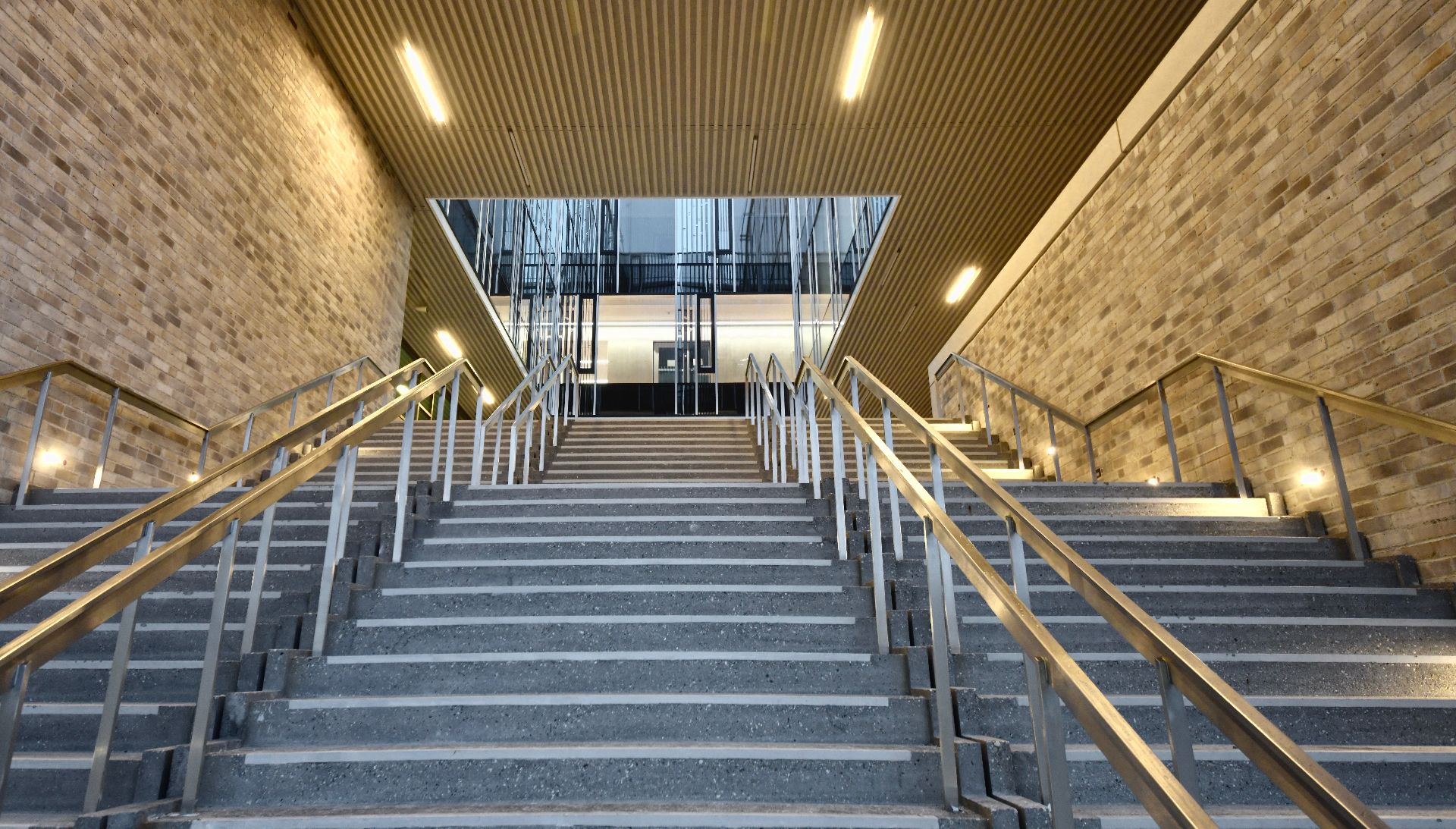 Outdoor staircase at Gymnasium Neufreimann